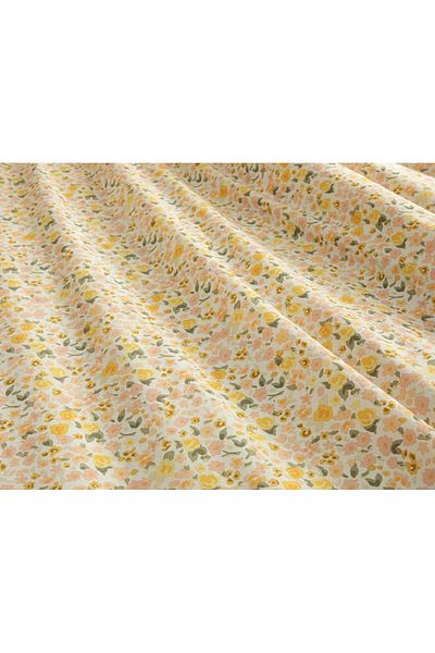 English Home Husă de pilota King Size - Etichetă galbenă din bumbac cu flori