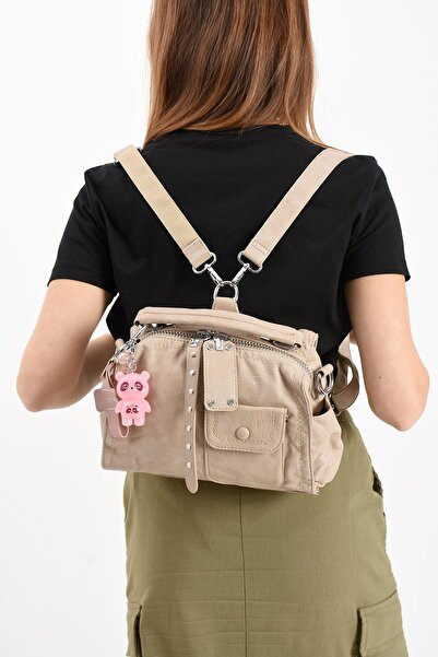 571 Collections Çanta Faux Leather Shoulder Bag Mink (Model: 571-13-17E)