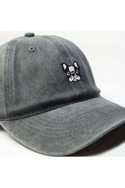 T-FUNNY French Bulldog Washed Hat, Embroidered