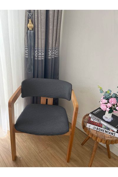 Faiend Κάλυμμα καρέκλας Lycra Elastic - Μαξιλάρι καρέκλας Jacquard (60x70) και (40x70)