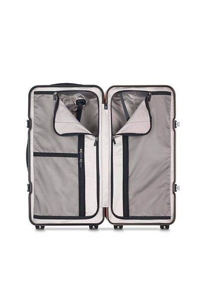 Peugeot Voyages 73cm Hardcase 4 Double Wheel Check-In Luggage Trunk Trolley Silver