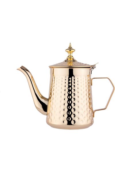 ALSAIF Practical and traditional 2-liter Saif jug, suitable for preparing coffee and tea with ease, golden color