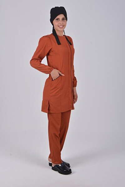 Nur Medikal Giyim مجموعة ملابس داخلية للرضاعة من Lina Model Tile ناعمة من الل...