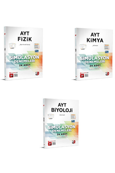 Garantör Akademi 2025 3d yaynları ayt fizik kimya ve biyoloji branş deneme