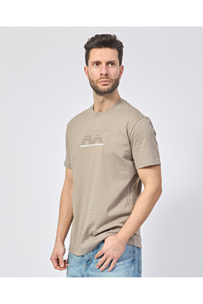 Armani Exchange Men's Regular Fit Red T-Shirt Logo Frame Short Sleeve Xm 000544   Af10