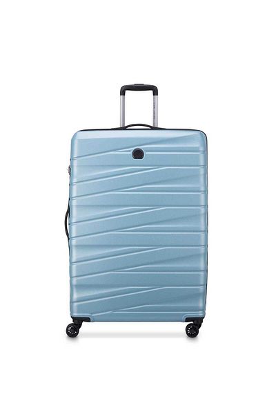 Delsey Tiphanie 82cm Hardcase Expandable 4 Double Wheel Check-in Lugggae Trolley Aqua