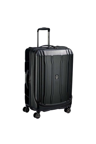 Delsey Cruise 2.0 70cm Hardcase Expandable 4 Double Wheel Check-in Luggage Trolley Black