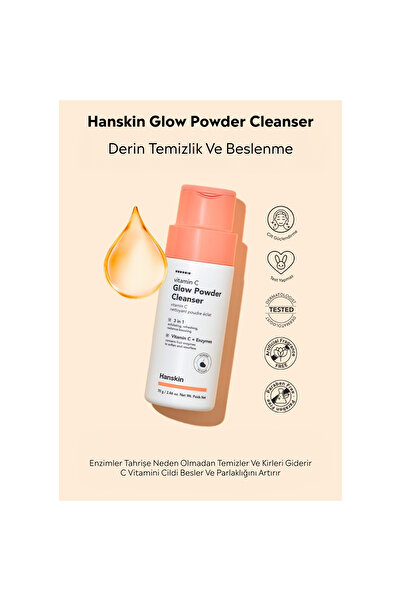 Hanskin Vitamin C Glow Powder Cleanser–c Vitaminli Aydınlatıcı Temizleme Tozu(papaya Içerir)[70 G]