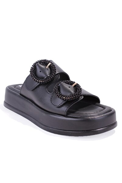 DAGOSTER Dza07- 890784   Black Orthopedic Daily Stone Women's Slippers