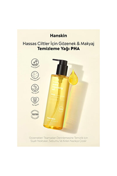 Hanskin Pore Cleansing Oil Pha-hassas Ve Toleranssız Ciltler/gözenek Ve Makyaj Temizleme Yağı[300ml]