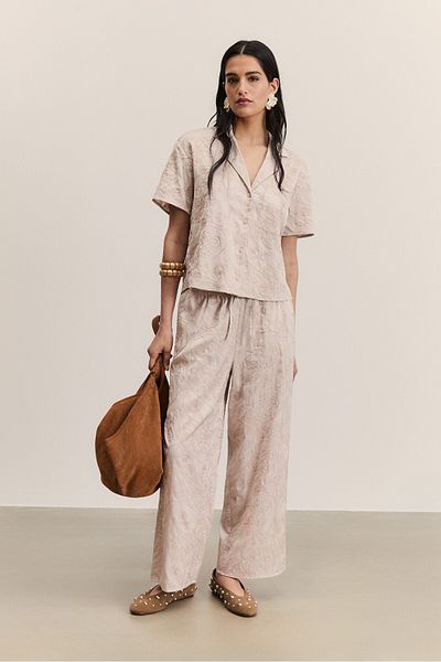 Stradivarius Embroidered Culottes