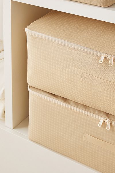 Homewave 4 Mega Size Beige Gingham, Έξι Βαλίτσες και 74x46x22 Θήκη Organizer