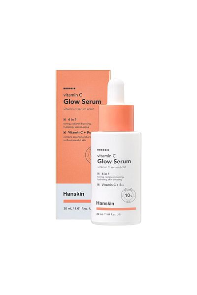 Hanskin Brightening Serum with Vitamin C - Vitamin C Glow Serum / 10% Ascorbic Acid / 30ml