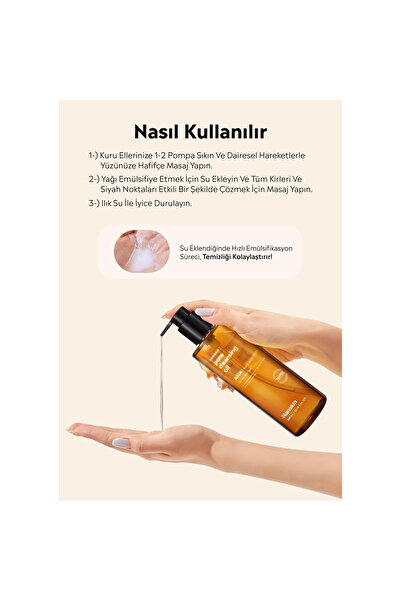 Hanskin Pore Cleansing Oil Aha - Kuru Ciltler Için Gözenek Ve Makyaj Temizleme Yağı [ 300 ml ]