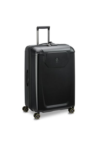 Peugeot Voyages Zip 76cm Hardcase 4 Double Wheel Expandable Check-In Luggage Trolley Red