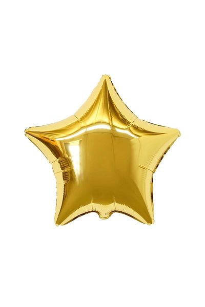 Organizasyon Pazarı 18Inch Gold Color Star Shaped Foil Balloon