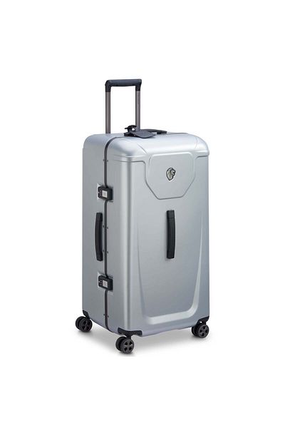 Peugeot Voyages 80cm Hardcase 4 Double Wheel Check-In Luggage Trunk Trolley Storm Grey