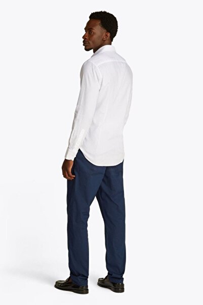 Tommy Hilfiger Erkek Th Twill Gömlek - Beyaz