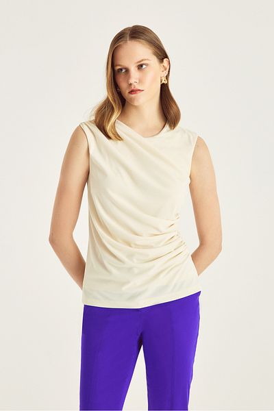 Naramaxx Drawstring Detailed Knitted Blouse