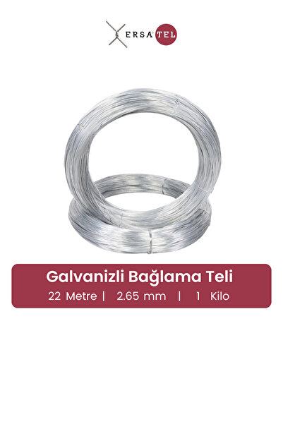 ERSA DEMİR ÇELİK Ersatel Galvanizli Tel - 2.65 Mm X 1 Kg X 22 M - Bağlama Tel...
