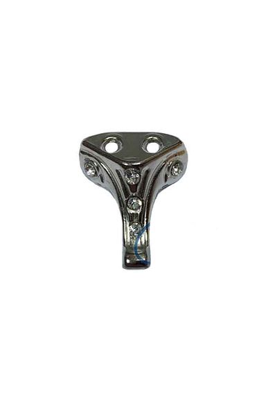 Skygo Picioare din Lemn cu Pietre, MDF, PAL, Picior pentru Cutie 2,5 Cm - Nichel