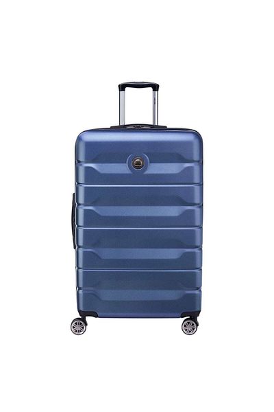Delsey Air Armour 80cm Hardcase Expandable 4 Double Wheel Check-in Luggage Trolley Night Blue