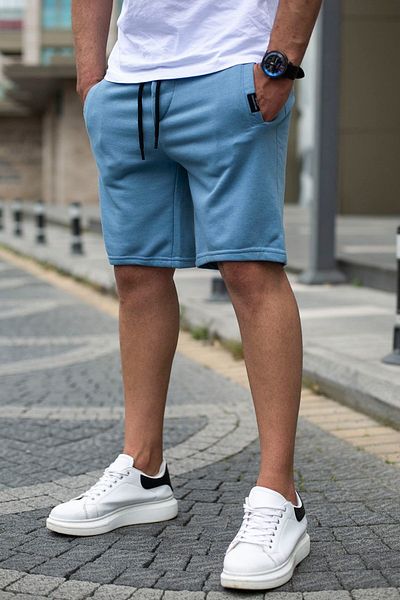 Madmext Pantaloni scurți albaștri cu ajustare normală - 4842