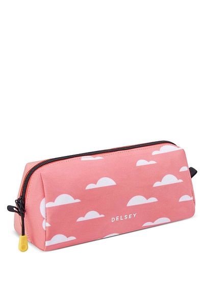 Delsey Back To School 2023 Top Zip Opening Pencil Case 1-cpt Pink Printing