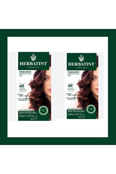 Herbatint 4r Chatain Cuivre Bakır Kahve 150ml.x 2li