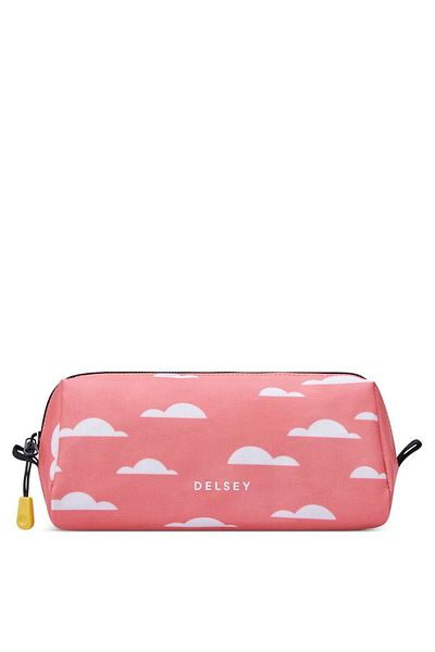 Delsey Back To School 2023 Top Zip Opening Pencil Case 1-cpt Pink Printing