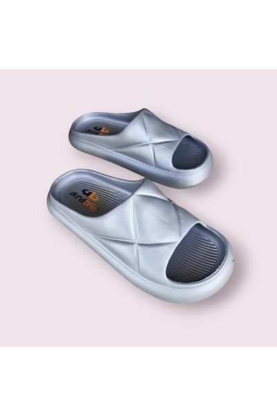 AkınalBella papuci casual pentru femei cu talpă ușoară yezy slide cu model pentru plajă