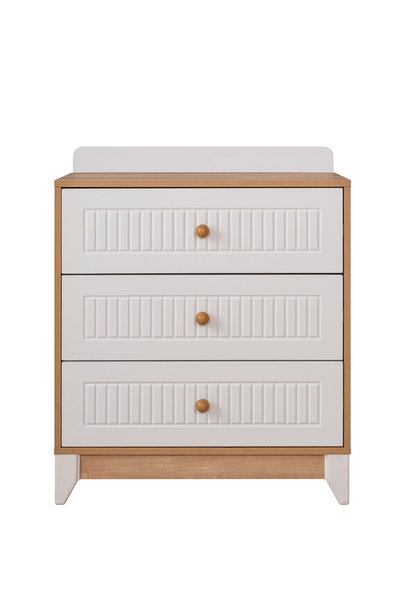 miracool Paris Meşe 3 Çekmeceli Şifonyer / Ücretsiz Kurulum