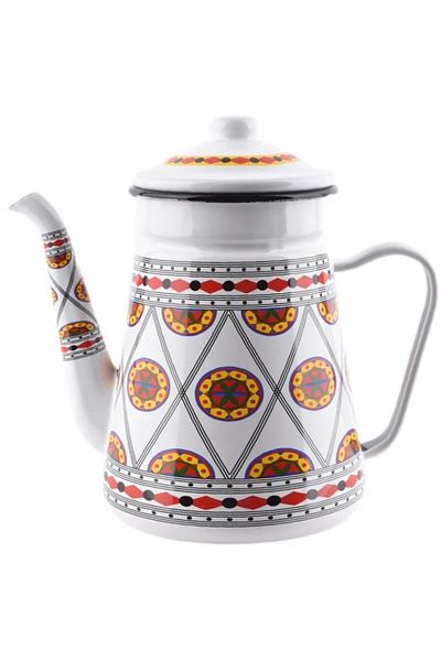 NO NAME 1.2L colored carnelian coffee pot with milk jug