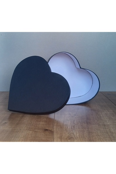 KERİBOX SIYAH KALP KUTU