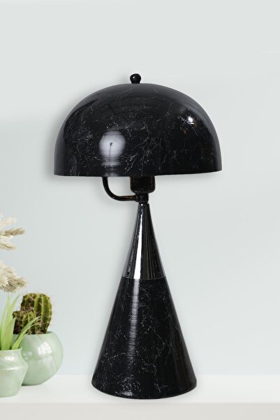 Luzarana Deco Chrome - Black Metal Body Design Luxury Table Lamp