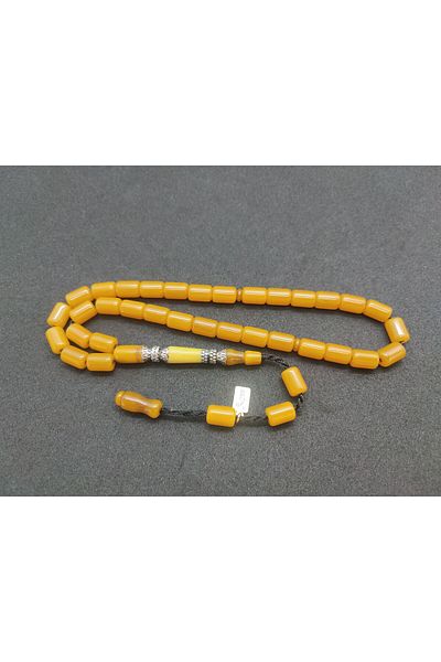 İskeçe Exclusive Zeyn Master Work Double Sanding Double Polish Hand Boy Silver Nakkaş Squeeze Amber Certified 7506