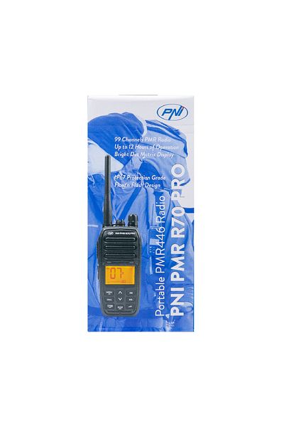 PNI Portable radio station PNI PMR R70 PRO 446MHz, 16CH 0.5W, 99 PC programmable