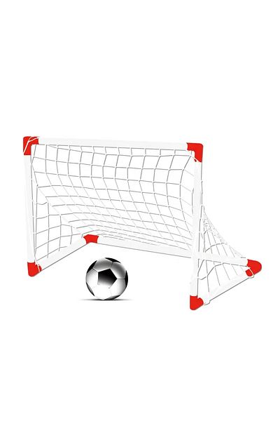 Generic Tengjia Football Sport Time Soccer Goal Set Backyard Indoor Mini Net Ball Set with Pump Portable