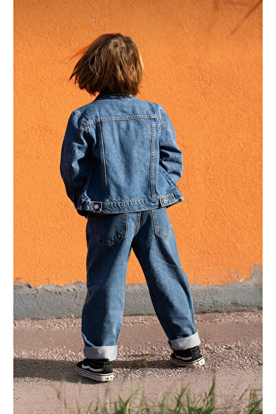 ASL GOLF CLUB Αγόρι 100% βαμβακερό κάτω μέρος Boyfriend Jean Denim Σετ