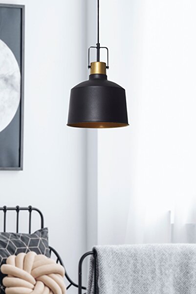 Luzarana Trend Siyah SarıTekli Tasarım Lüx Sarkıt Avize