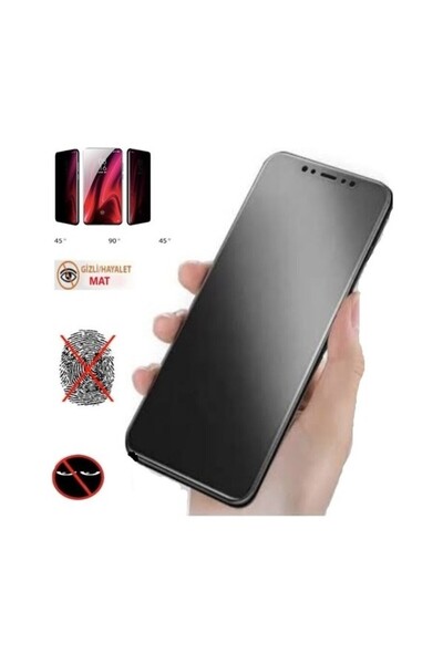 tekno grup Samsung Galaxy J8 Mat Hayalet Ekran Koruyucu Privacy Seramik Kaplama