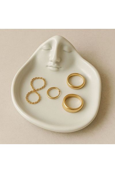 ARVALE Takılık Organizer 1 τεμάχιο σε σχήμα προσώπου Μοντέλο Βάση φλιτζάνι καφέ Sunmlk |   Βάση παρουσίασης στο πλάι του καφέ 14 εκ