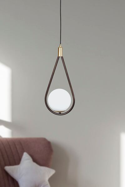 Luzarana Siena Tekli Eskitme-Sarı Metal Gövde Beyaz Camlı Tasarım Lüx Sarkıt ...