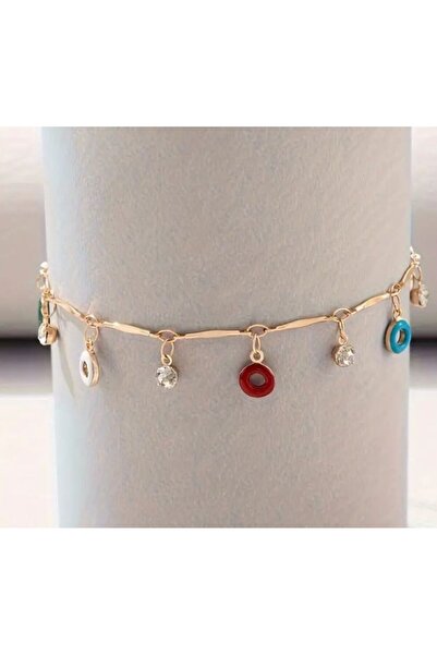 Dgt Luxury Geometric Figured Donut Anklet