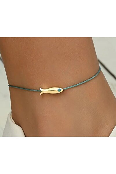 Dgt Luxury Altın Kaplama Balık Figürlü Minimalist Halhal