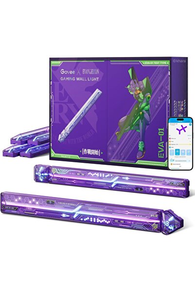 Govee EVANGELION Oyun Duvar Lambası, RGBIC LED, 8 Co-Işık Efekti