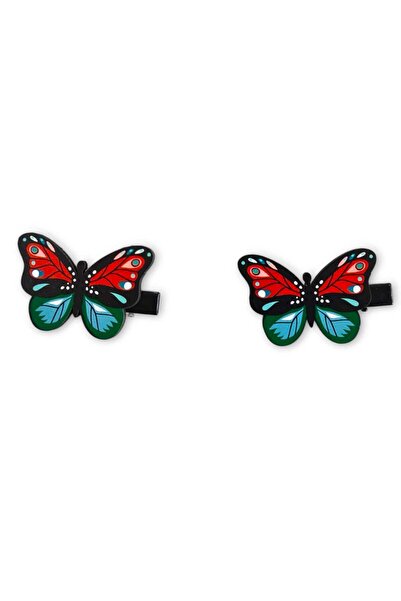 Bebek Özel 2 штук набір дитячих шпильок з фігурками метеликів, дерев'яні, з У...