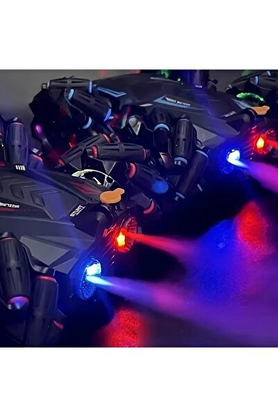 Generic 1:16 KIRMIZI Uzaktan Kumandalı Şarjlı Akrobat Araba Elle Algılayan Sürüş Arabası Sprey Duman Çıkara