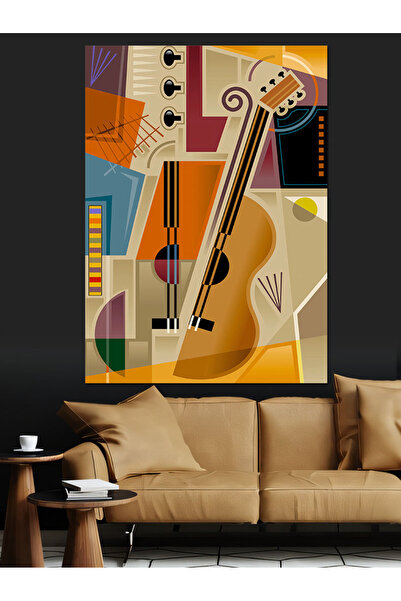 ekart Abstract Music Decorative Canvas - Mdf Wooden Painting