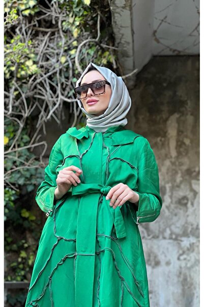 MissWhence Benetton Women's Overcoat - Reverse Stitching Detail Design